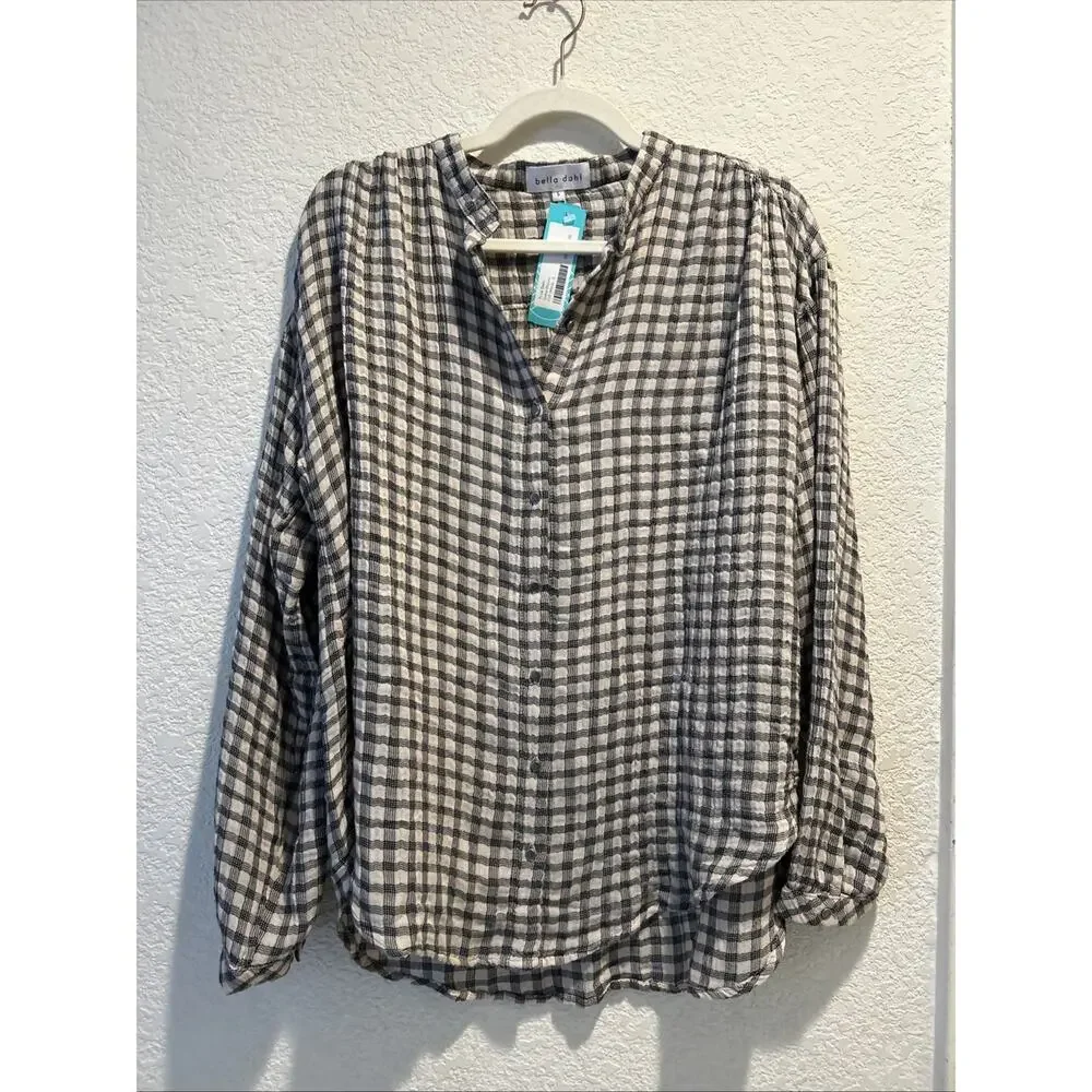 Bella Dahl Solisa Blouse Off-White Size Small - Picture 2 of 5